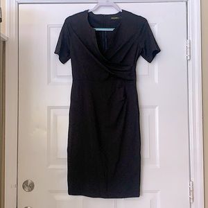 Black knee length dress